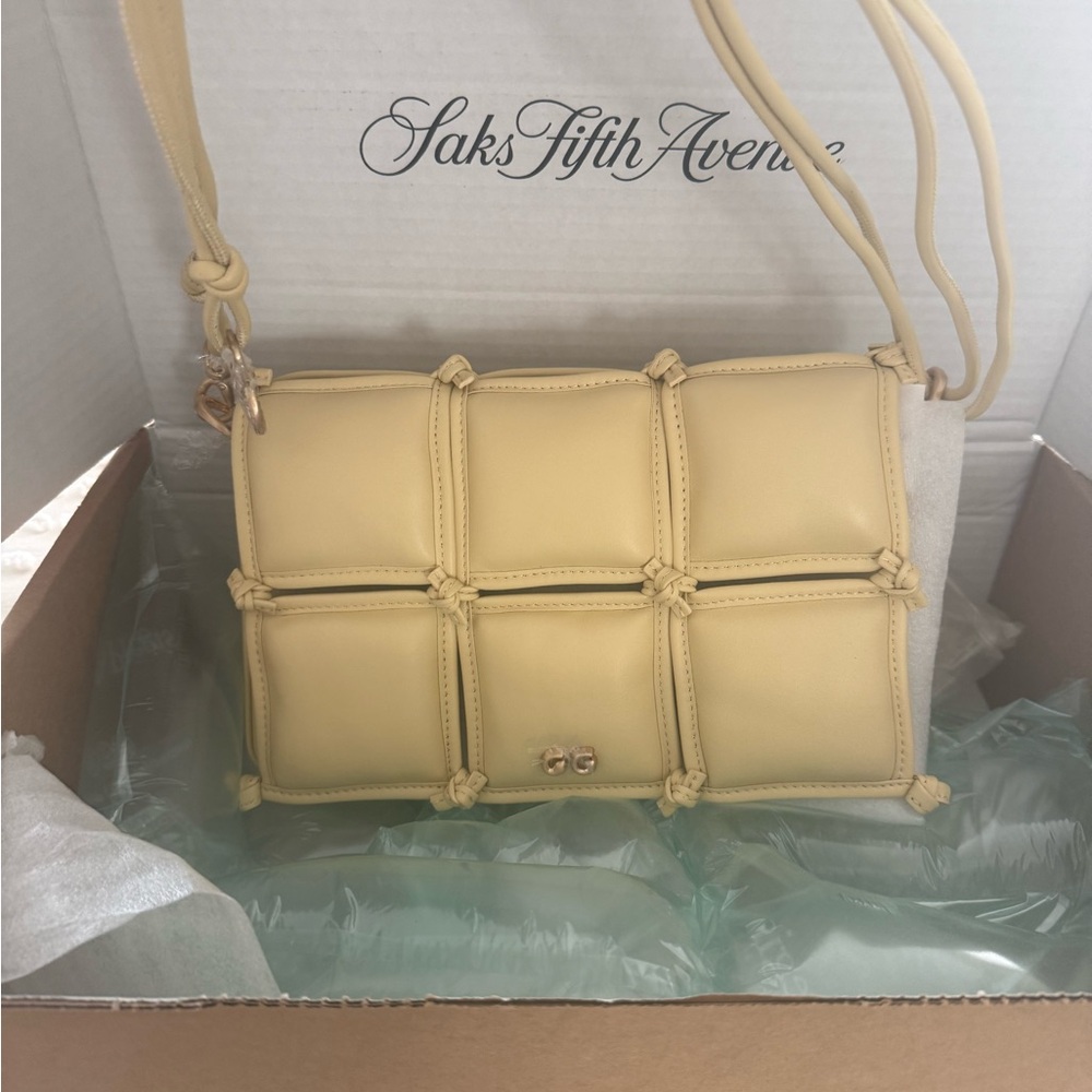 Cult Gaia Yellow Shoulder Bag